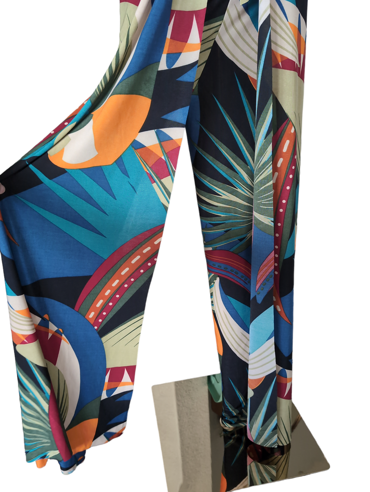 Brazilian Avian Elegance Pant Wrap and Bandeau Set