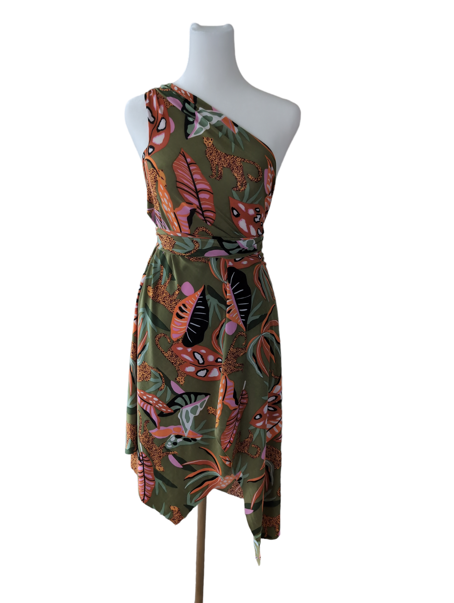 Emerald Jungle Elegance Dress Wrap