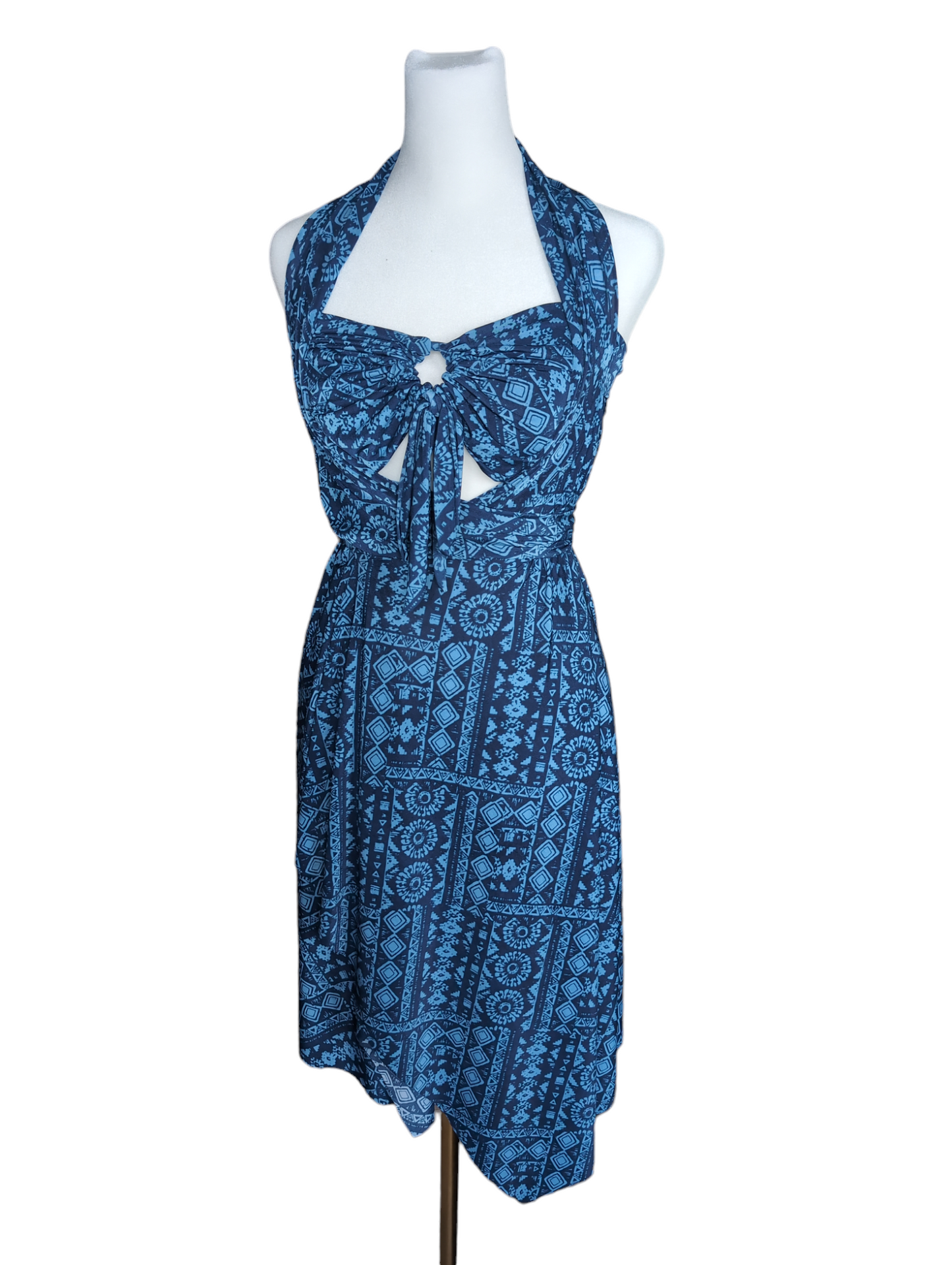 Blue Aztec Breeze Dress Wrap