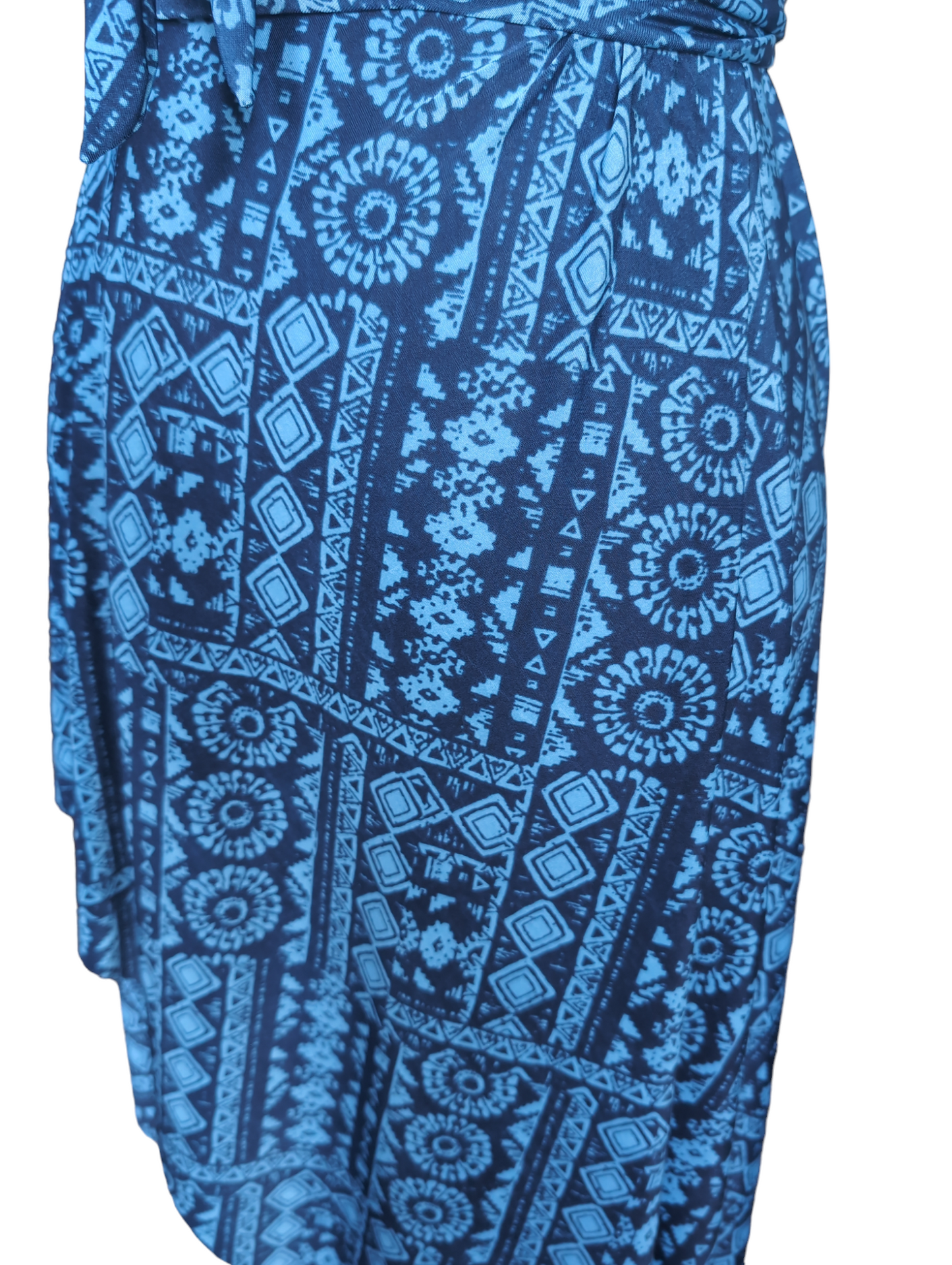 Blue Aztec Breeze Dress Wrap