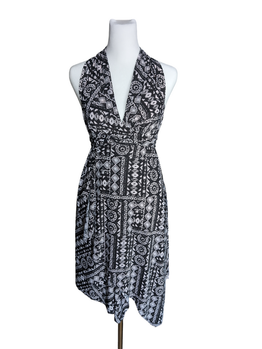 Black Brazilian Aztec Noir Dress Wrap